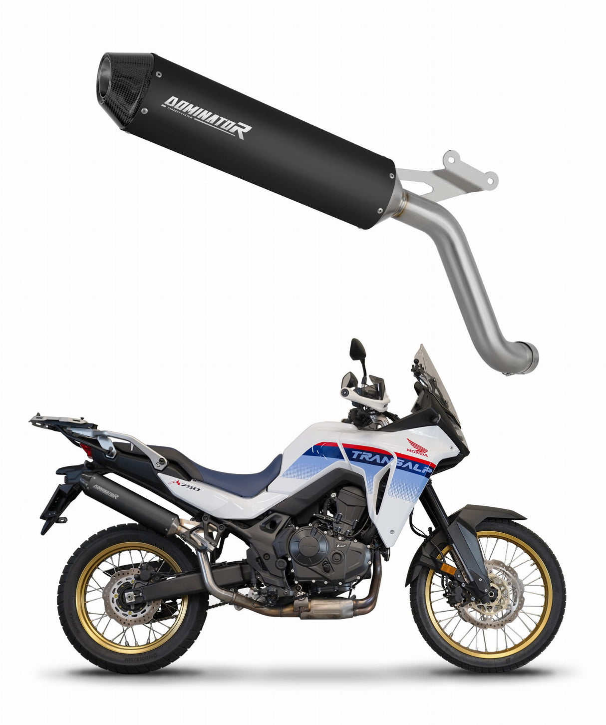 Honda XL 750 TRANSALP 2023 Exhaust Silencer Muffler MX2 BLACK + dB killer 20 m.