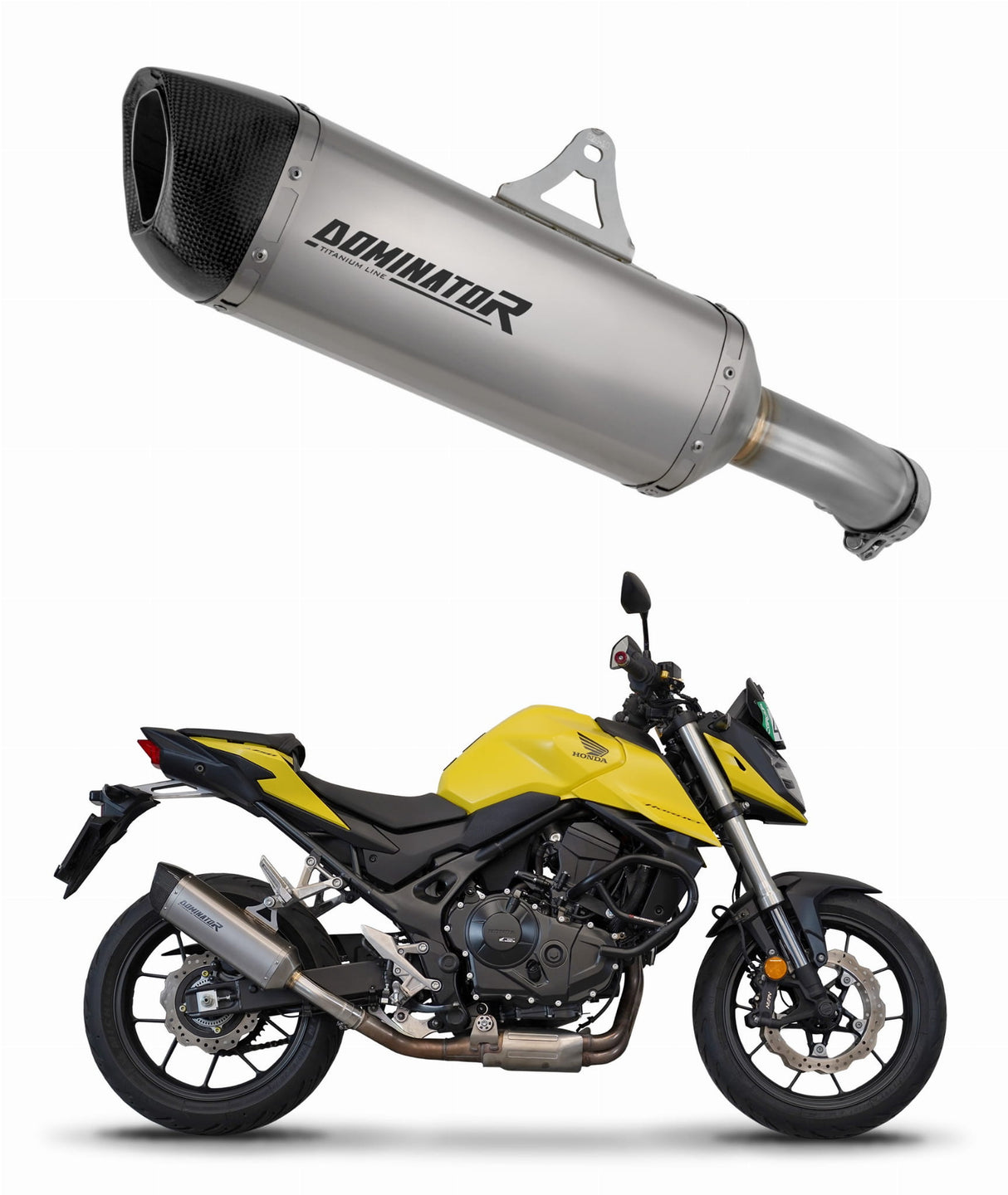 Honda CB 750 Hornet 2023 Exhaust Silencer Muffler Titanium HP6 + dB killer medium 20 m.