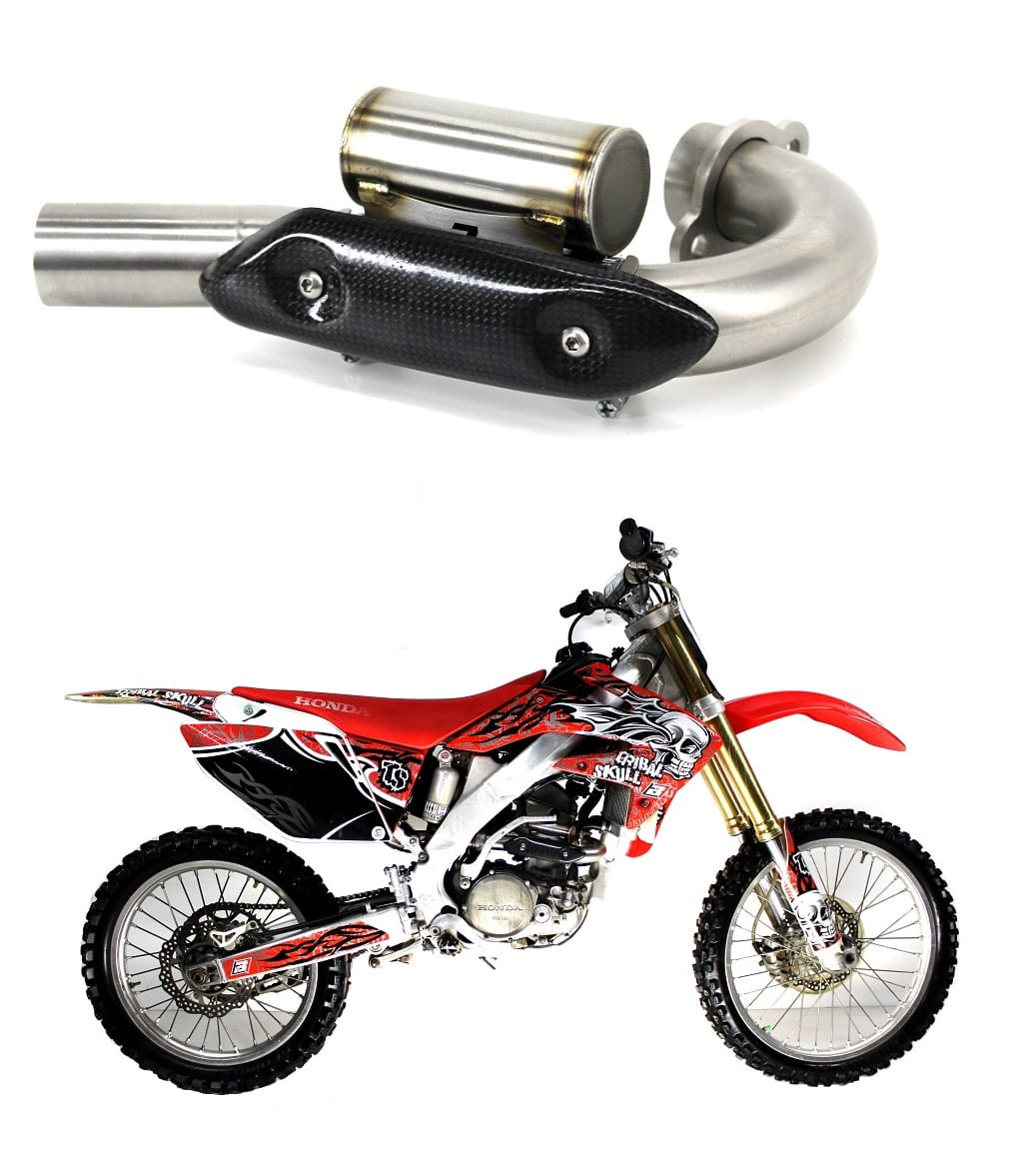 Dominator headers/collector for CRF 250 R Header pipe with PowerBomb 2006-2009