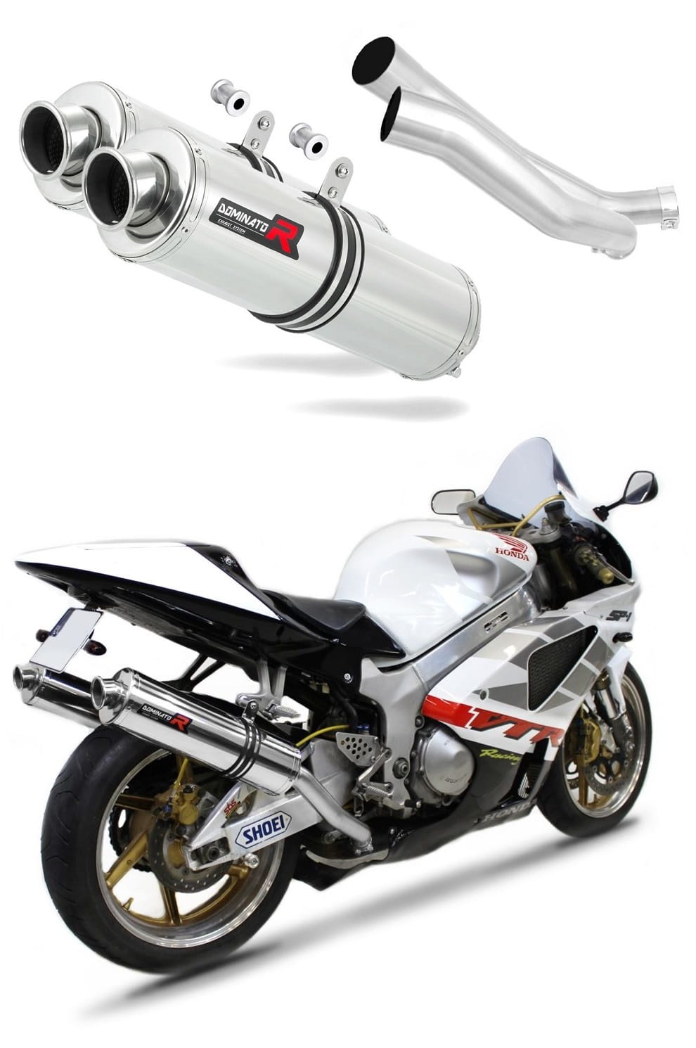 Honda VTR 1000 SP1 1998 - 2001 Exhaust Silencer Muffler ST + dB killer medium 19 m.