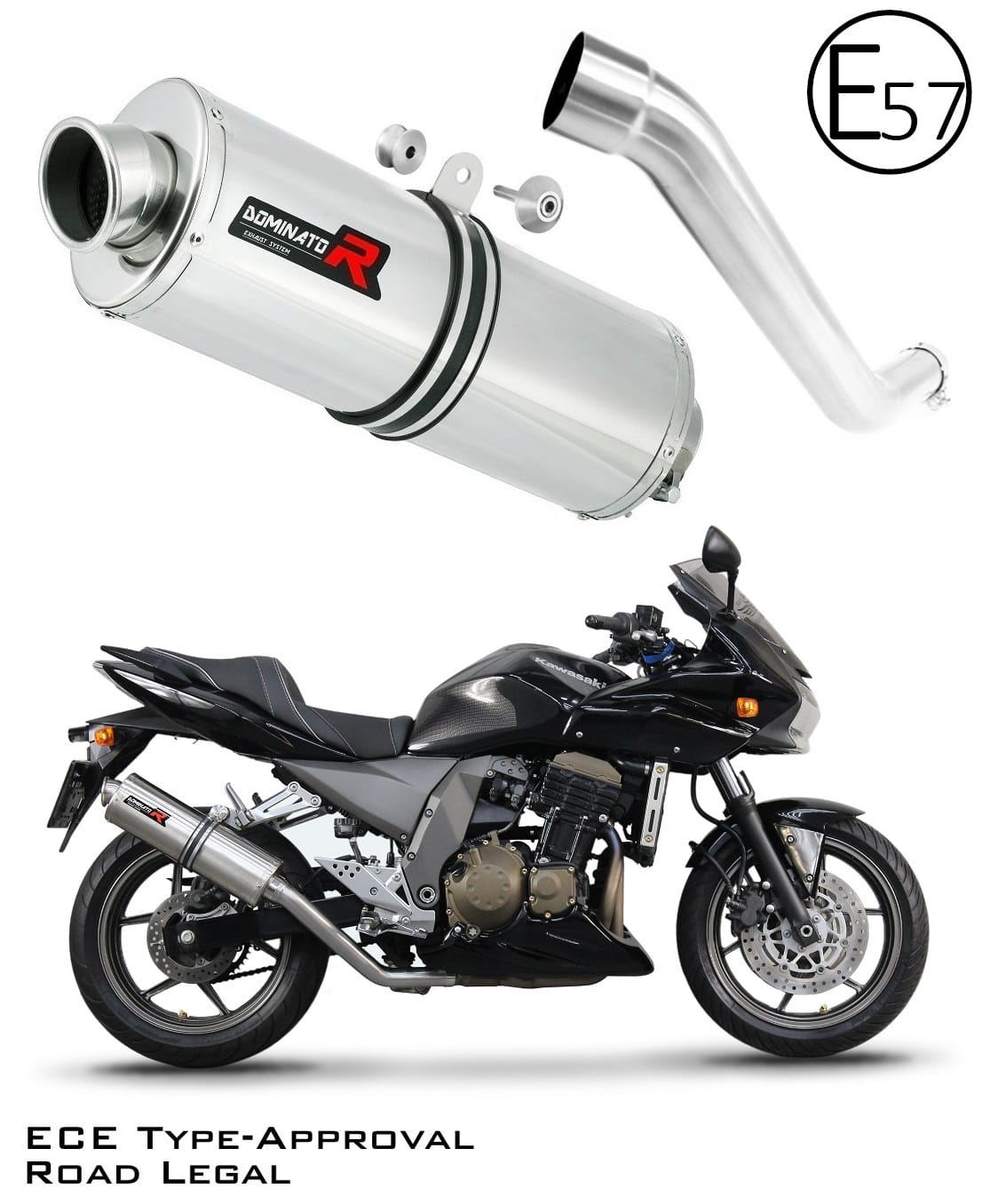 Kawasaki Z750 2004 - 2006 EU Approved Exhaust Silencer OV 20 m.