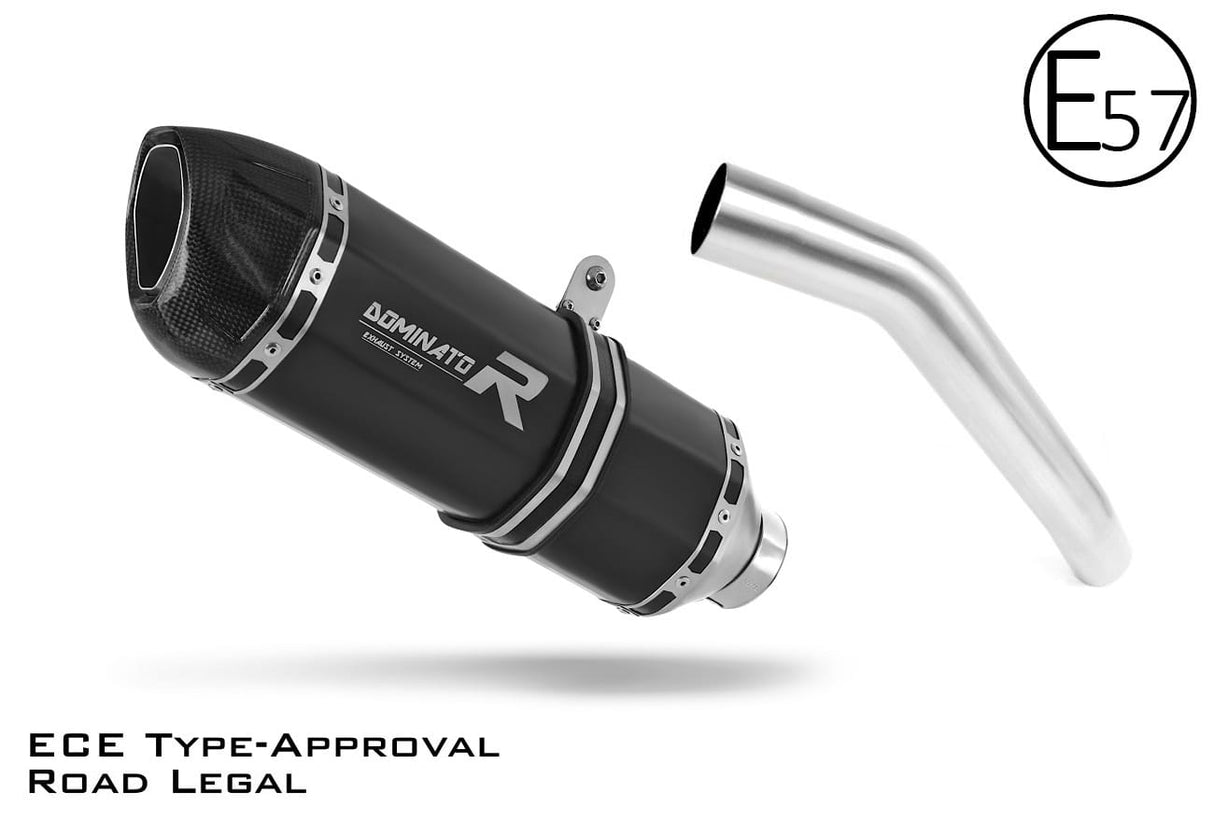 Kawasaki Z750 2007 - 2012 EU Approved Exhaust Silencer HP1 BLACK 20 m.