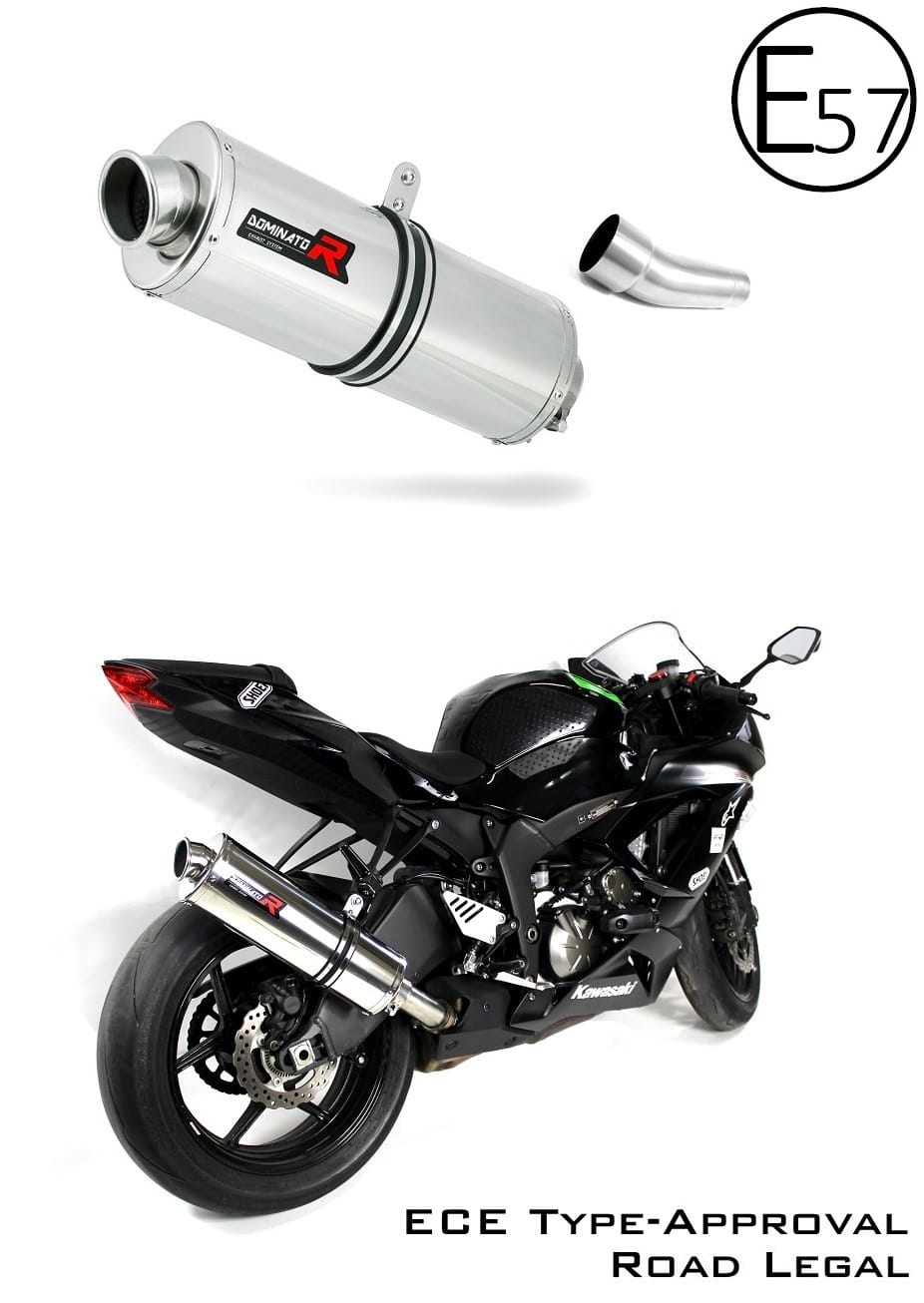 Kawasaki ZX6R 636 2009 - 2020 EU Approved Exhaust Silencer OV 20 m.