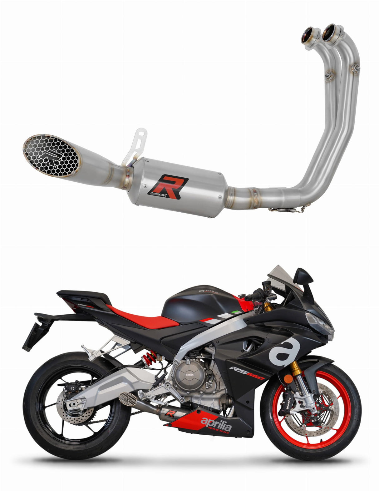 Aprilia RS 660 2020 - 2024 Full Exhaust System Collector Silencer GP3 20 m.