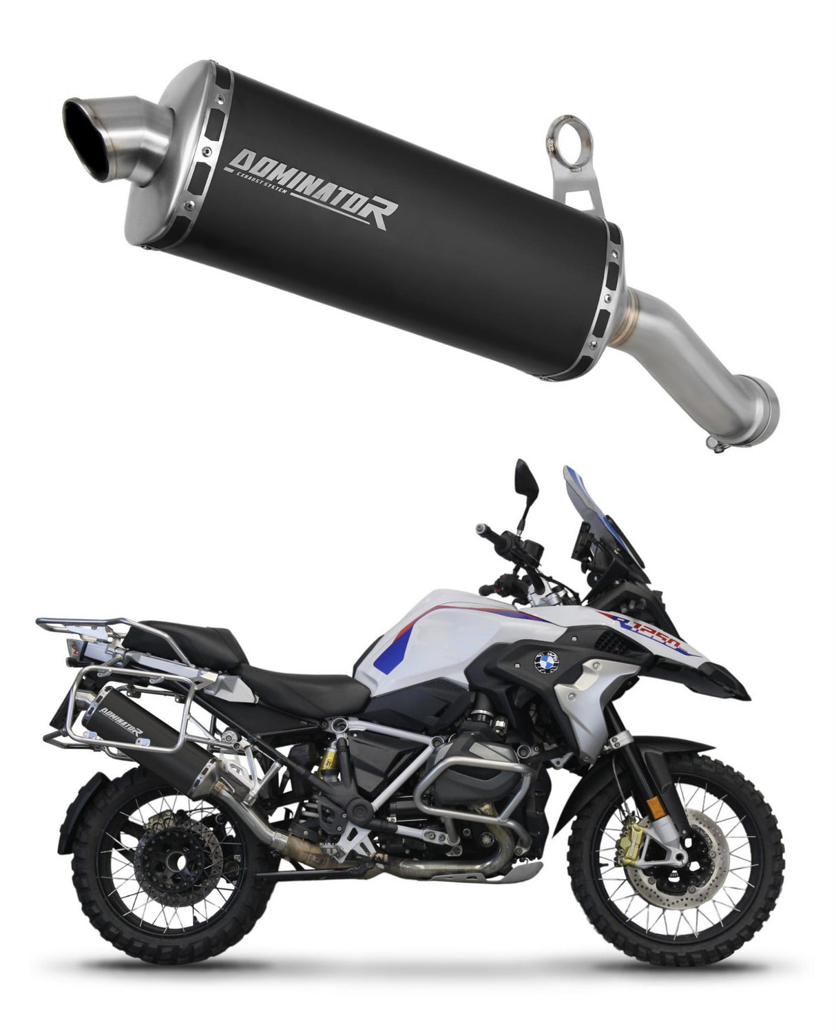 BMW R1250GS Adventure 2018 - 2023 EU Approved Exhaust Silencer BLACK P7 20 m.