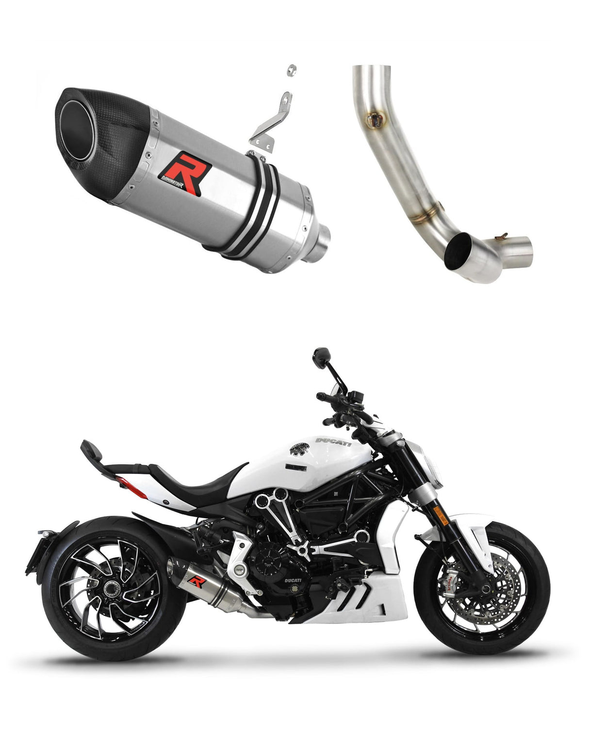 Ducati XDiavel S 2016 - 2023 Exhaust Silencer Muffler HP5 + dB killer medium 20 m.