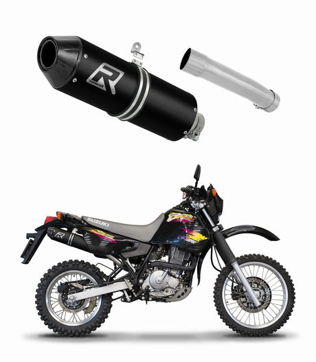 Suzuki DR 650 R / RU / S 1990 - 1995 Exhaust Silencer Muffler MX2 BLACK + dB killer 19 m.