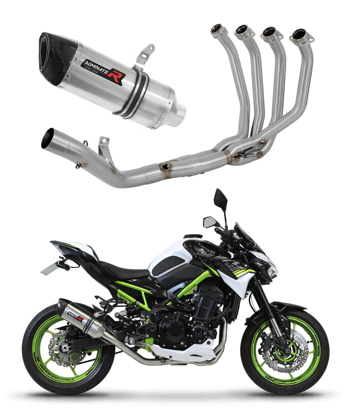 Kawasaki Z 900 A2 2020 - 2024 Full Exhaust System Collector Silencer HP6 + dB killer 20 m.