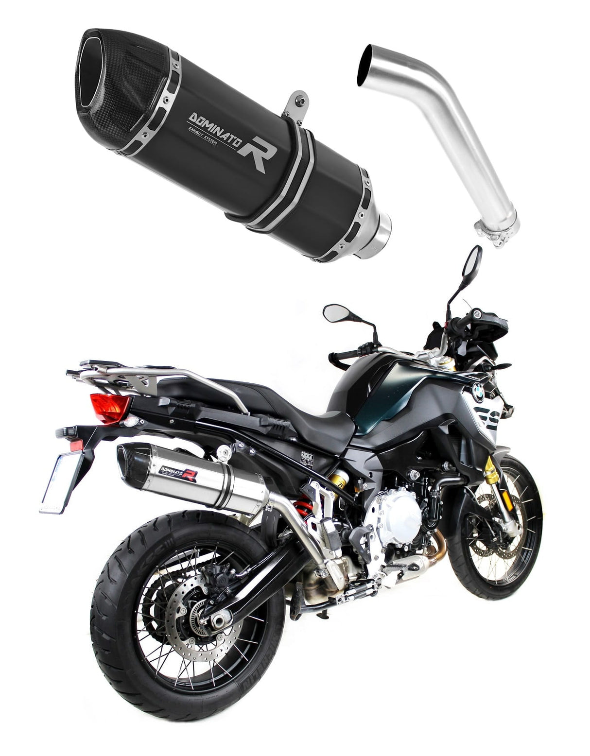 BMW F850GS Adventure 2016 - 2020 EU Approved Exhaust Silencer BLACK HP1 20 m.