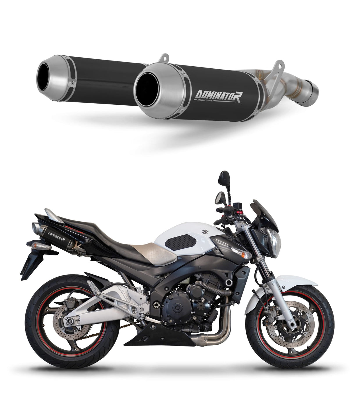 Suzuki GSR 600 2006 - 2011 Exhaust Silencer Muffler OV G2 BLACK + dB killer 20 m.