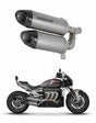 TRIUMPH ROCKET 3 GT 2019 - 2024 Exhaust Silencer Muffler Titanium HP8 + dB killer 20 m.