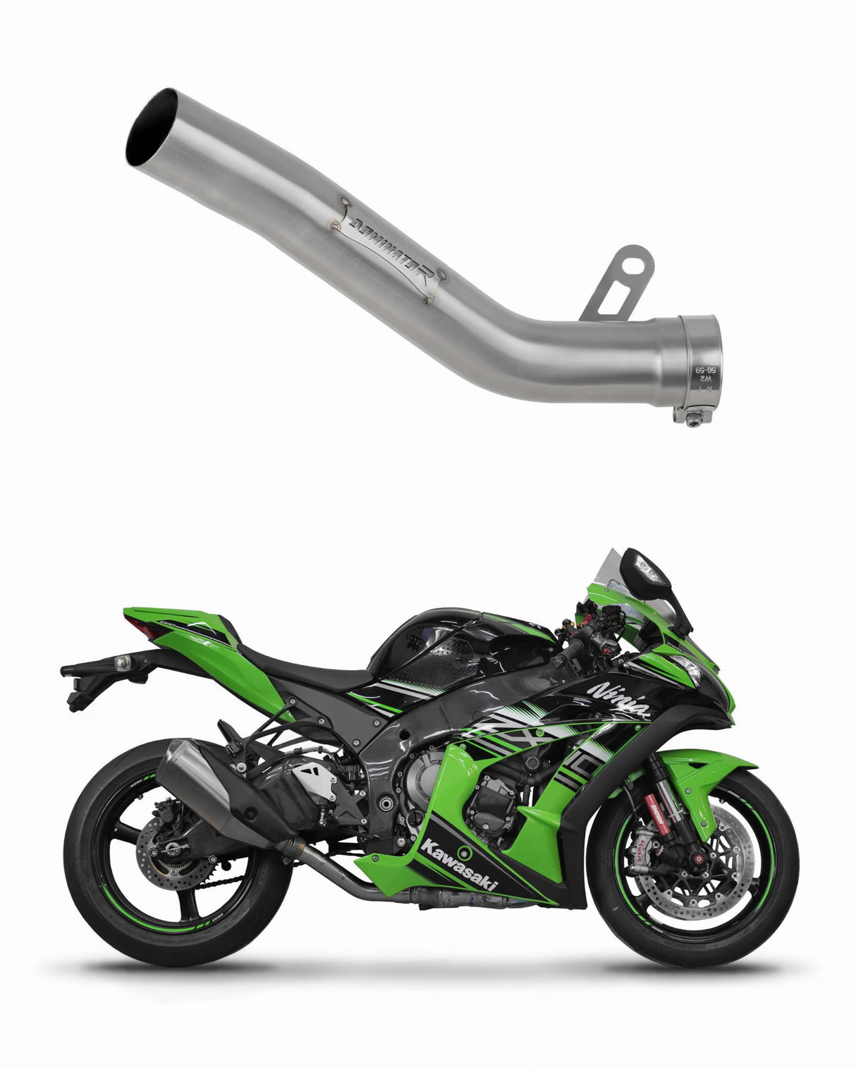 Kawasaki ZX10R Exhaust Cat Eliminator DECAT 2016 - 2020 20 m.