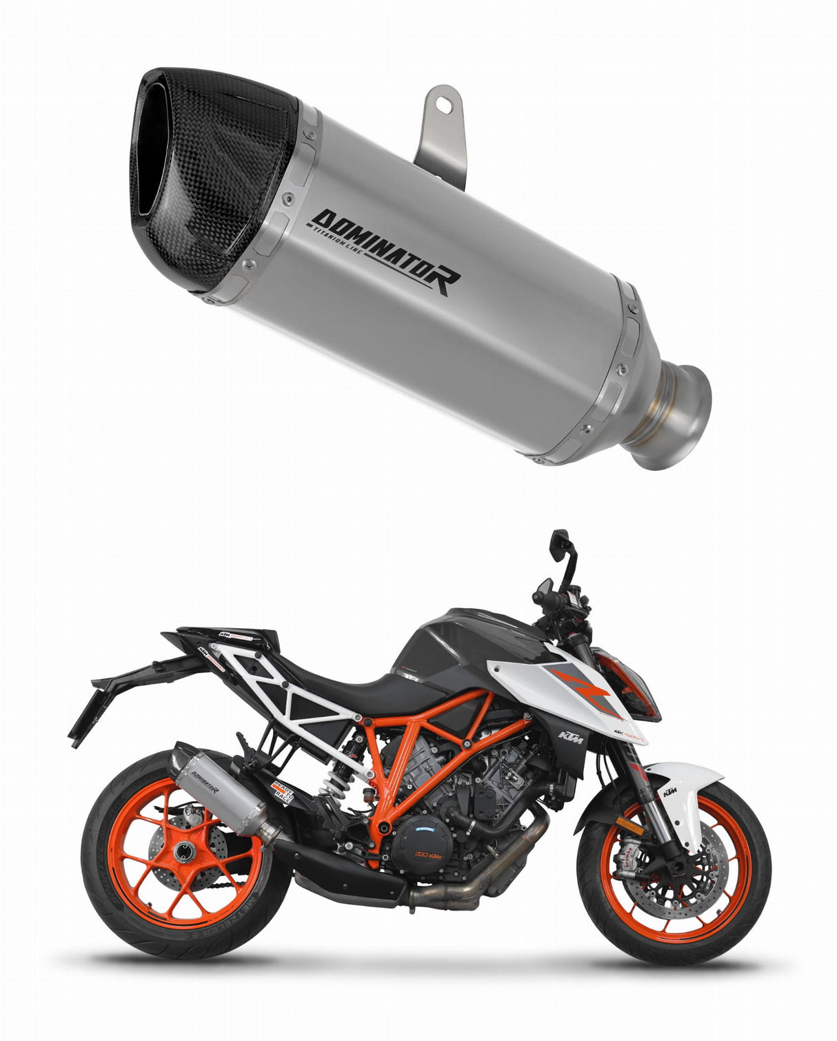 KTM 1290 SUPER Duke / R 2017 - 2019 Exhaust Silencer Muffler Titanium HP1 + dB killer 20 m.