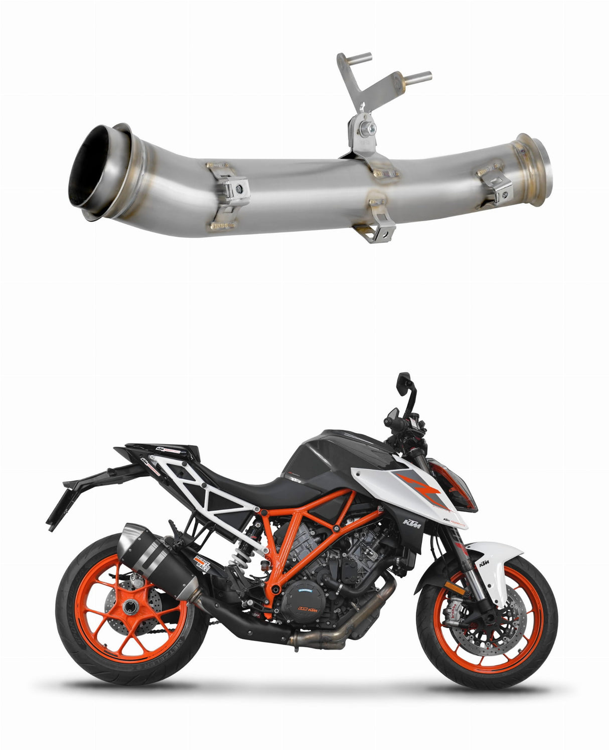 Dominator decat / link pipe for KTM 1290 SUPER DUKE / R Cat Eliminator 2017-2019 (race use)