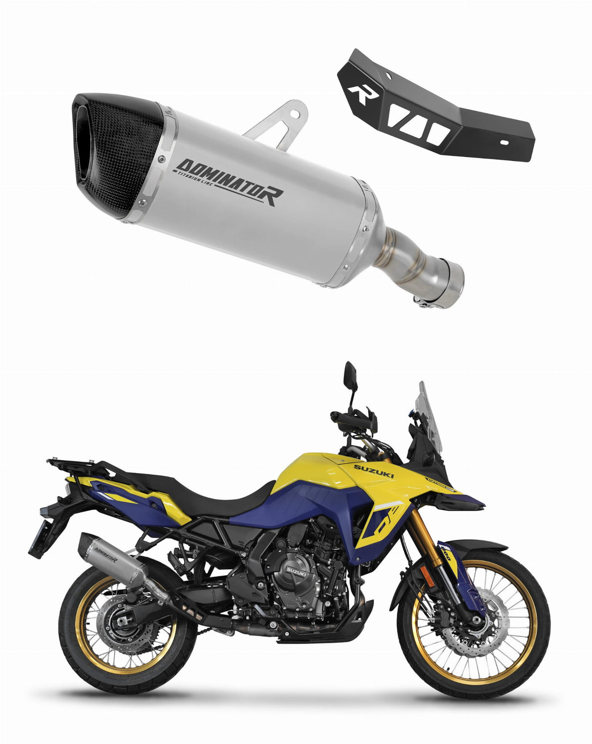 Suzuki V-Strom 800 SE / DE 2023 - 2024 Exhaust Silencer Muffler Titanium HP6 + dB killer 20 m.