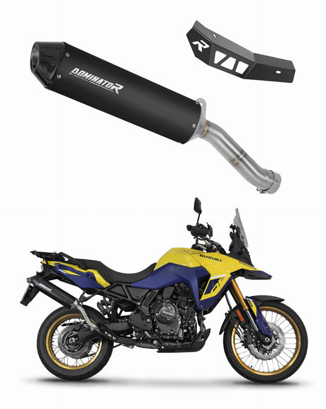 Suzuki V-Strom 800 SE / DE 2023 - 2024 Exhaust Silencer Muffler MX2 BLACK + dB killer 20 m.