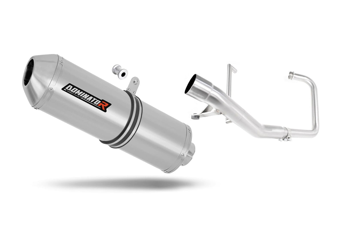 Yamaha YBR 125 2000 - 2008 Full Exhaust System Collector Silencer OVR + dB killer 20 m.