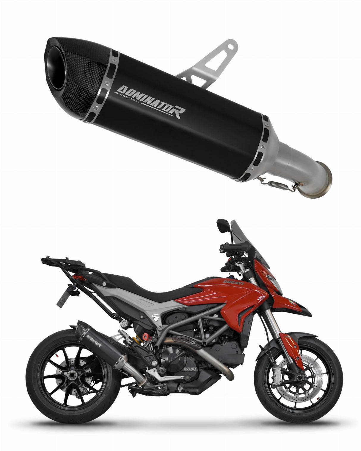 Ducati HYPERSTRADA 821 2013 - 2015 Exhaust Silencer Muffler HP5 BLACK + dB killer 20 m.
