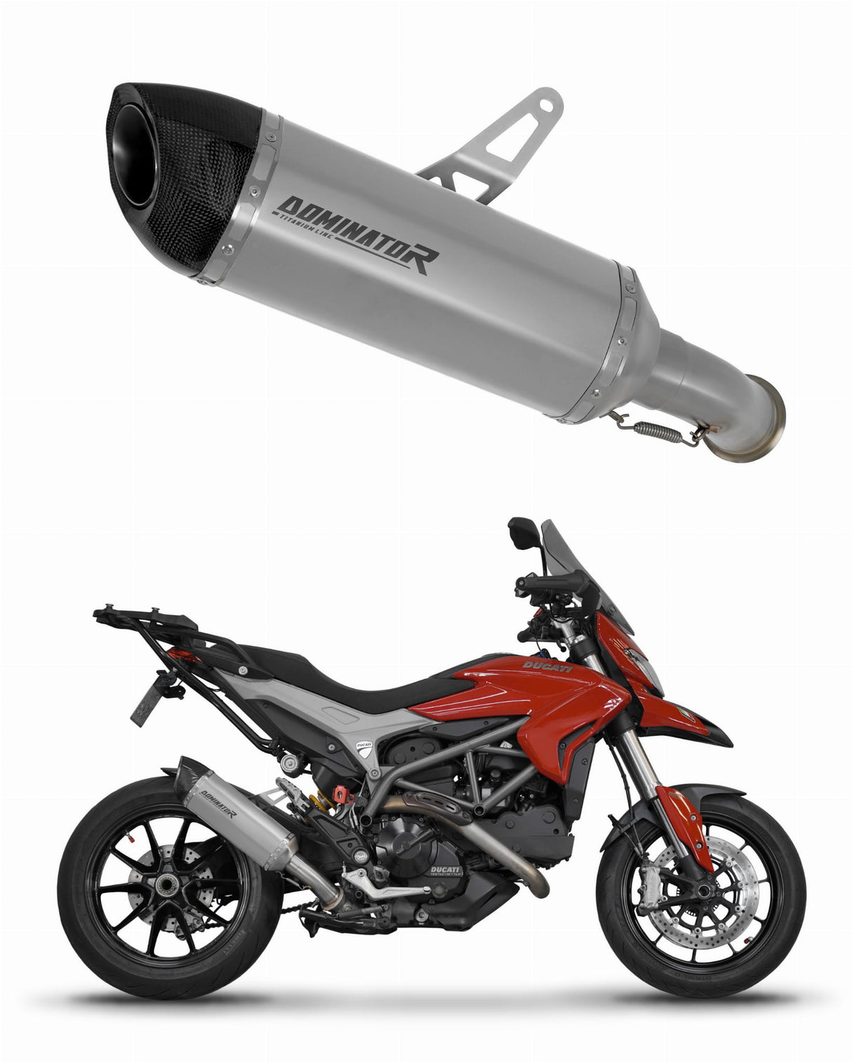 Ducati HYPERSTRADA 821 2013 - 2015 Exhaust Silencer Muffler Titanium HP5 + dB killer 20 m.