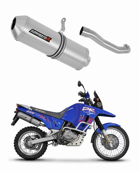 Suzuki DR 800 S / BIG RIGHT SIDE Exhaust Silencer Muffler OVR + dB killer