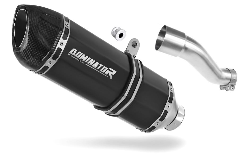 Honda CB 500 X 2017 - 2019 Exhaust Silencer Muffler HP1 BLACK + dB killer 20 m.