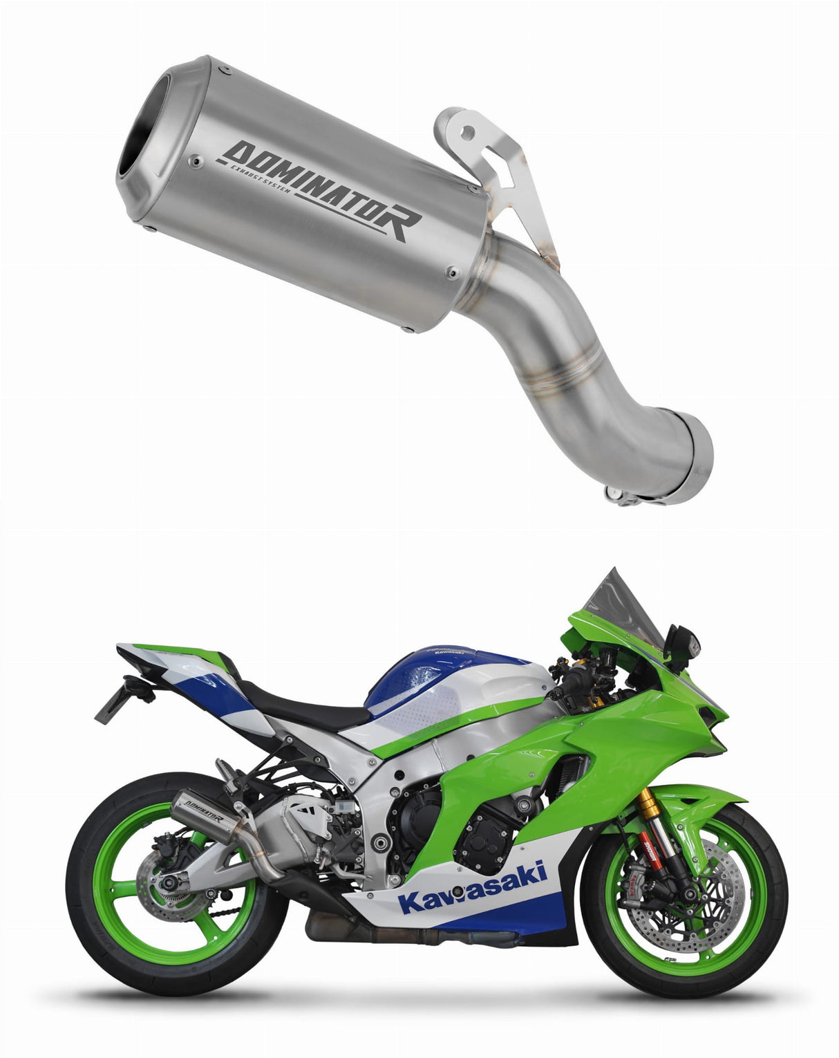 Kawasaki ZX10R / RR 2021 - 2024 Exhaust Silencer Muffler GPS + dB killer 20 m.