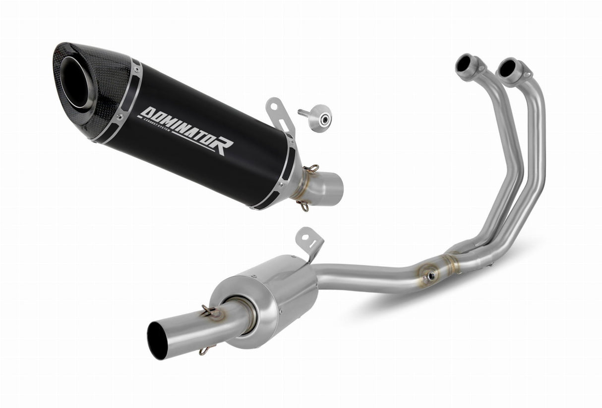 Yamaha MT-03 2020 - 2023 Full Exhaust System Collector Silencer HP8 BLACK + dB killer medium 20 m.
