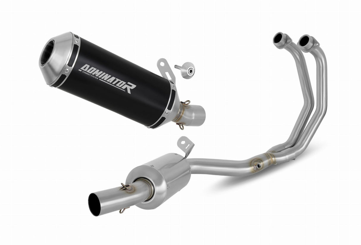 Yamaha MT-03 2020 - 2023 Full Exhaust System Collector Silencer OV G2 BLACK + dB killer medium 20 m.