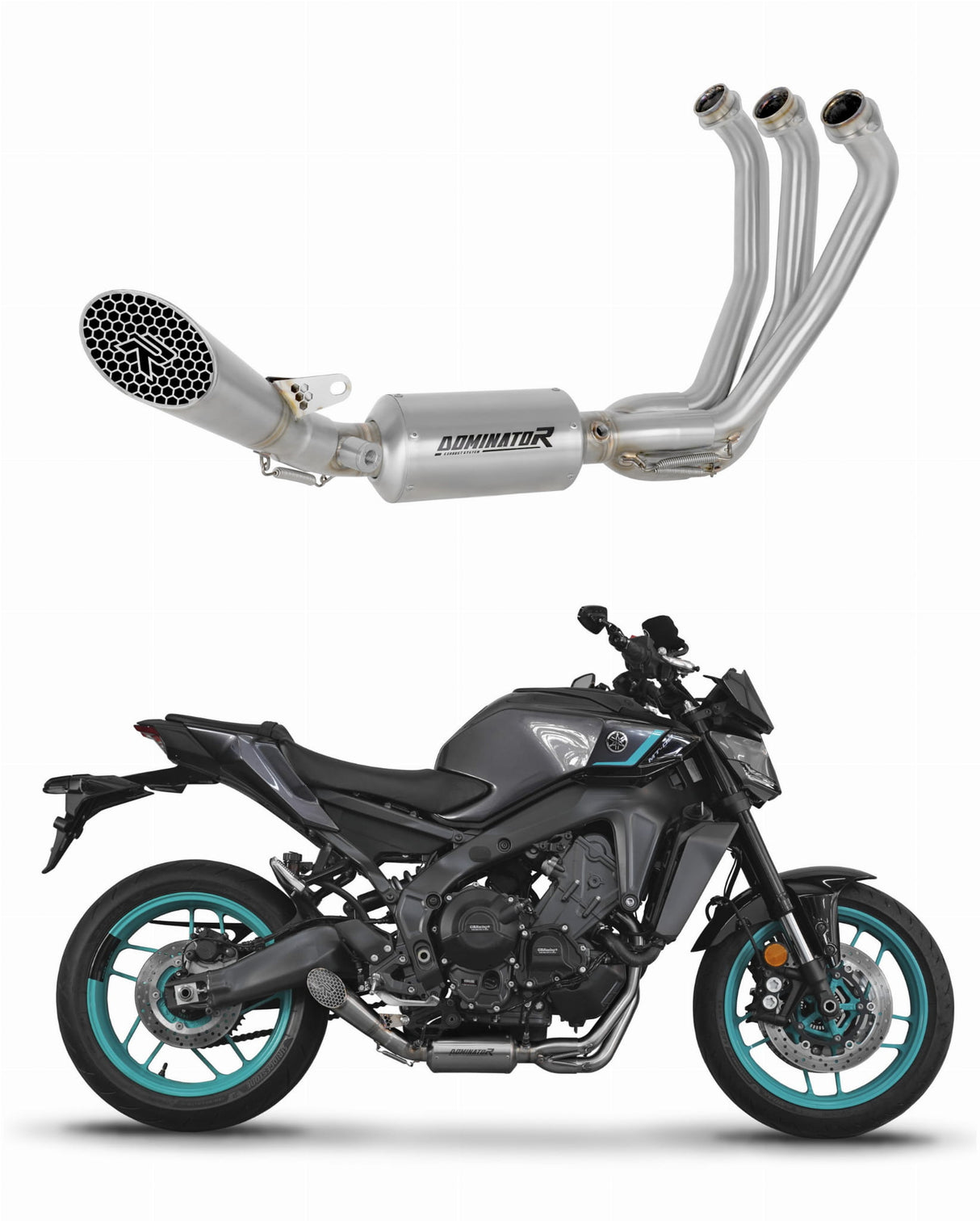 Yamaha MT-09 2024 Full Exhaust System Collector Silencer GP3 20 m.