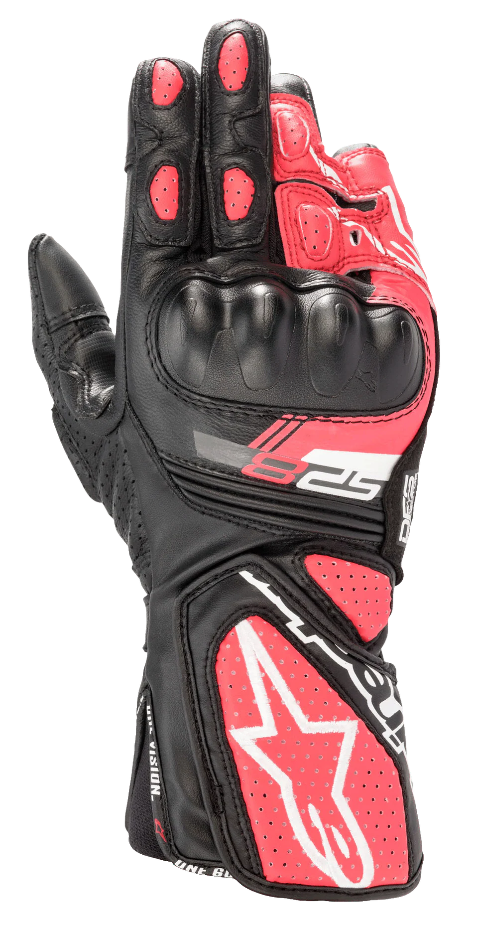 Women Stella SP-8 V3 Gloves - Black White Diva Pink