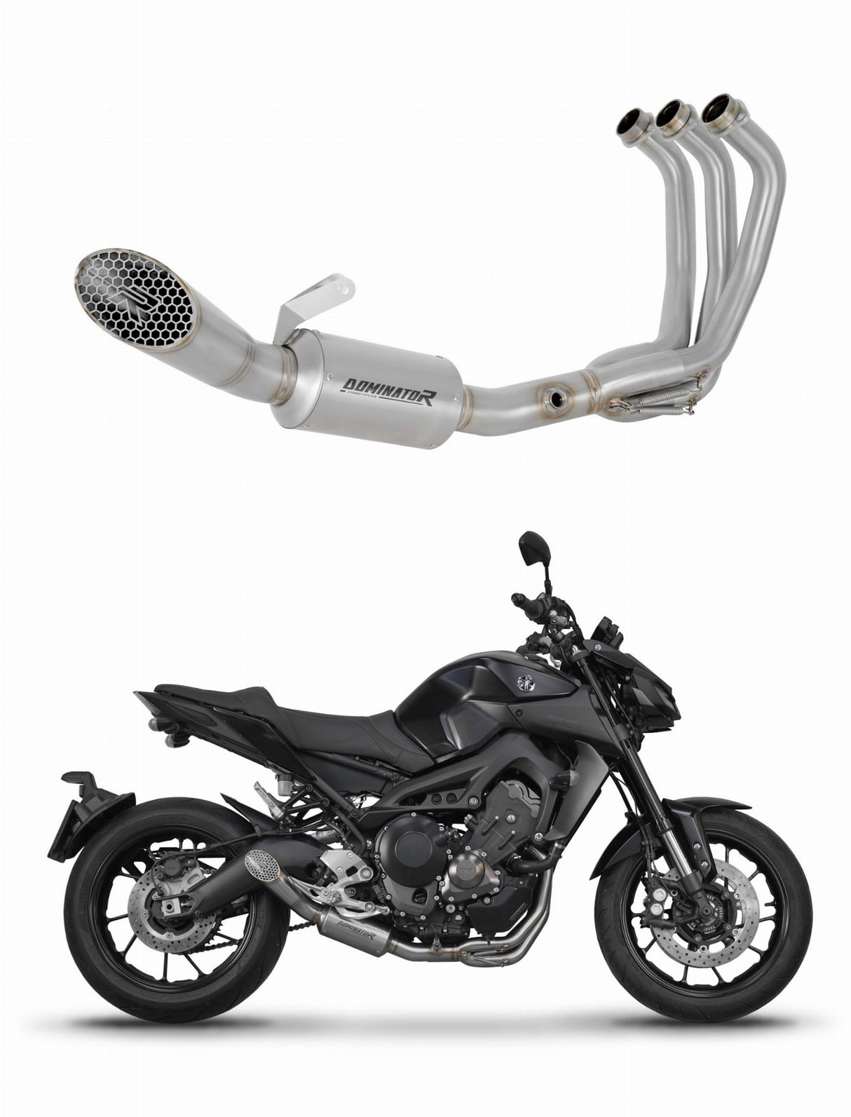 Yamaha MT-09 2013 - 2016 Full Exhaust System Collector Silencer GP3 20 m.