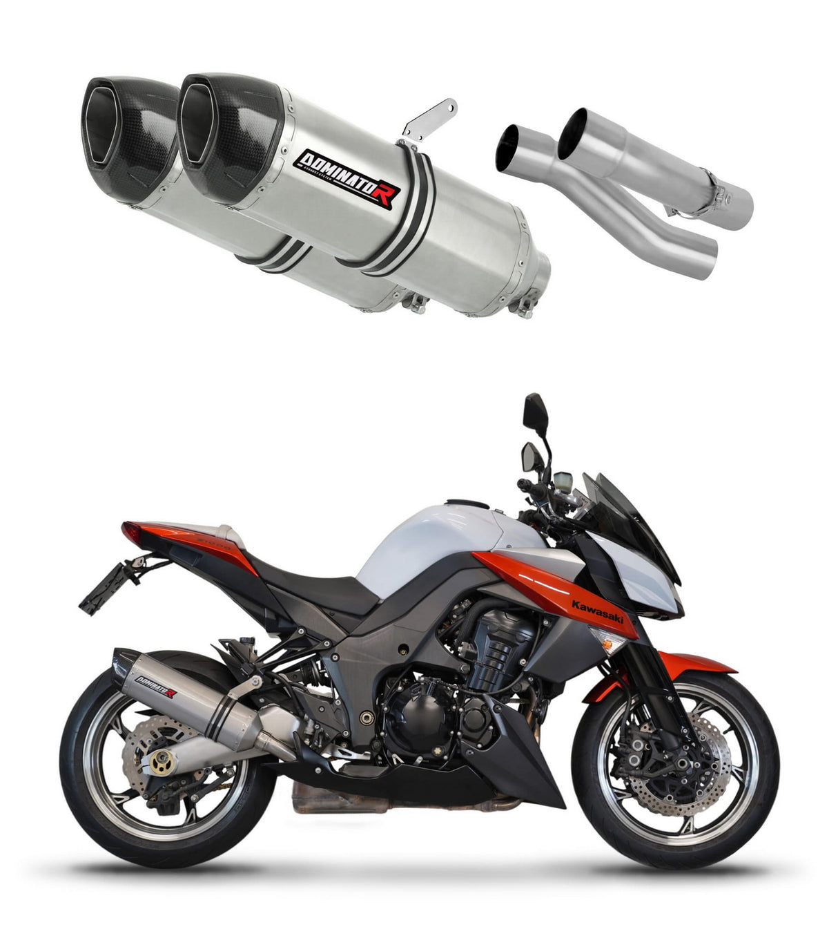 Kawasaki Z1000 2010 - 2013 Exhaust Silencer Muffler HP1 + dB killer 20 m.