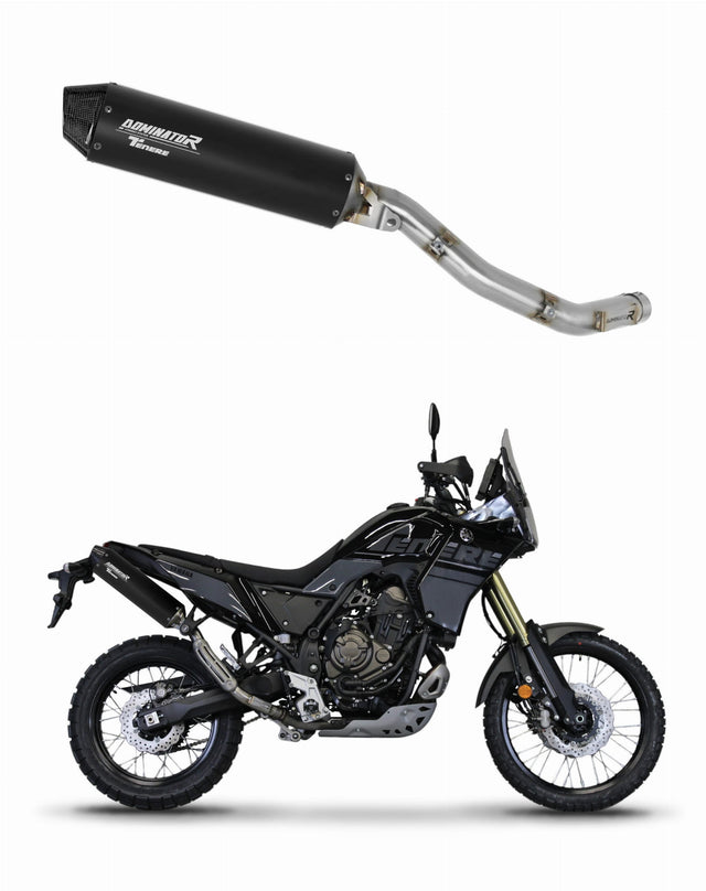 Yamaha Tenere 700 2019 - 2020 Exhaust Silencer Muffler MX2 BLACK + dB killer medium 20 m.