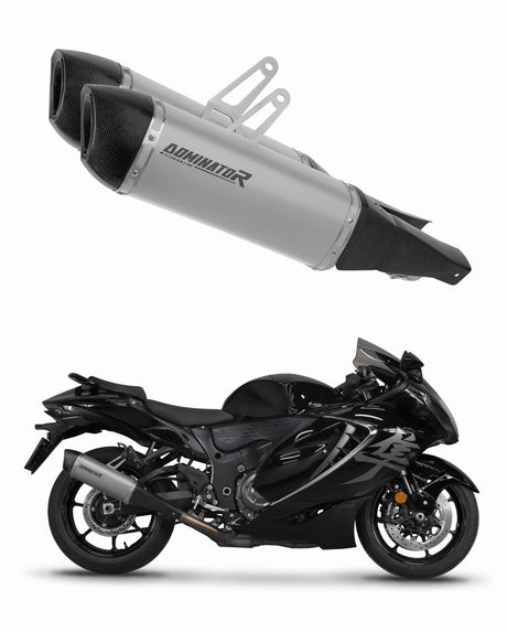 Suzuki GSX 1300 R Hayabusa 2021 - 2024 Exhaust Silencer Muffler Titanium HP6 + dB killer 20 m.