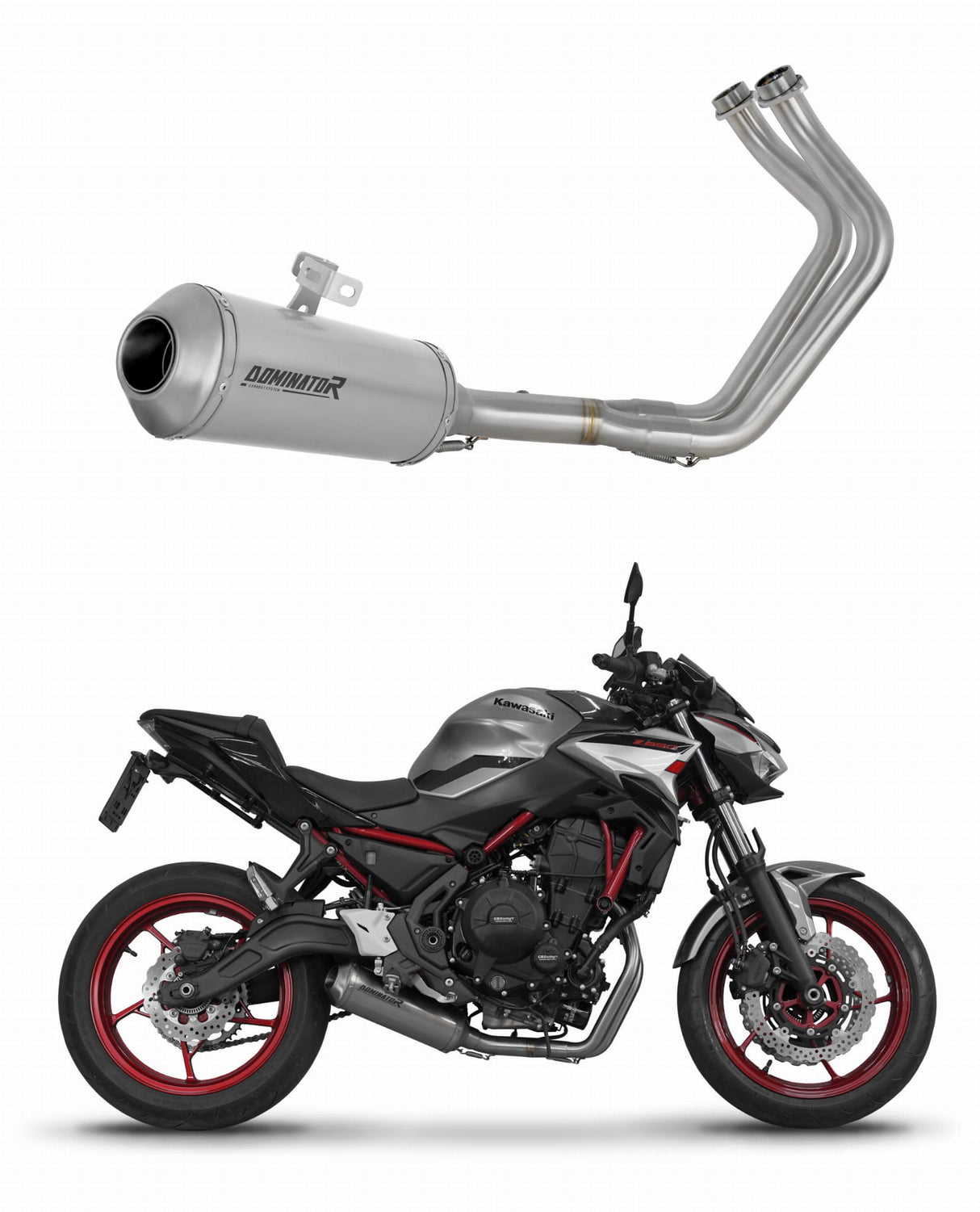 Kawasaki Ninja 650 2023 - 2025 Full Exhaust System Collector Silencer OV G2 + dB killer 20 m.