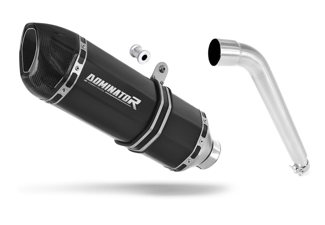 Honda XL 125 V VARADERO 2001 - 2006 Exhaust Silencer Muffler HP1 BLACK + dB killer 20 m.