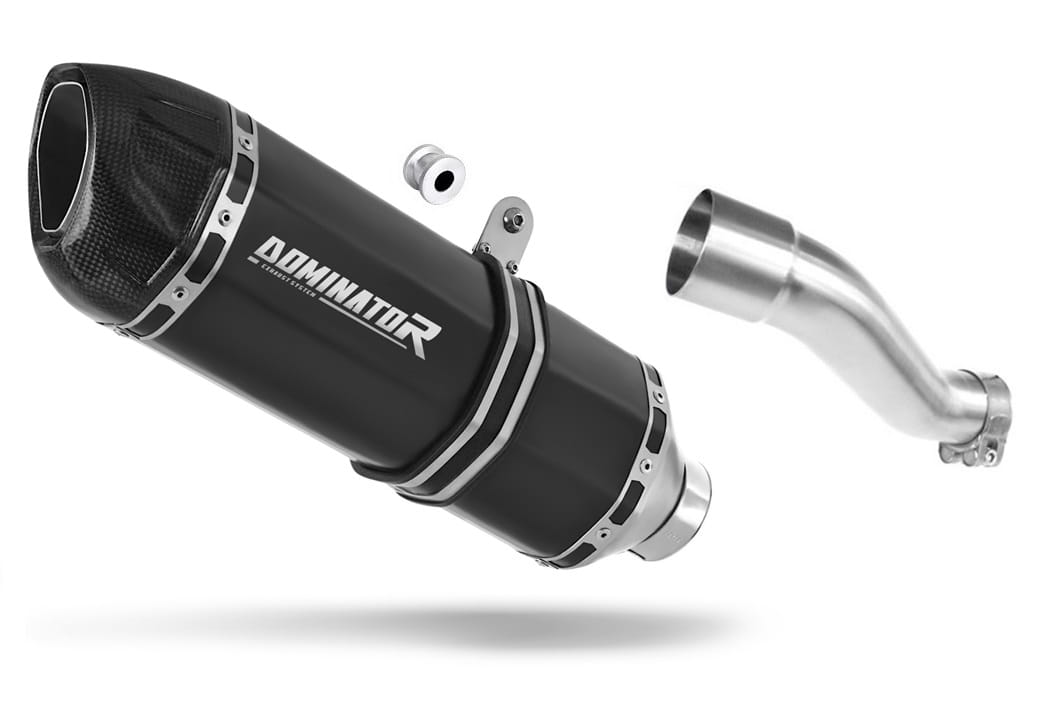 Honda CB 500 F 2016 - 2019 Exhaust Silencer Muffler HP1 BLACK + dB killer 20 m.