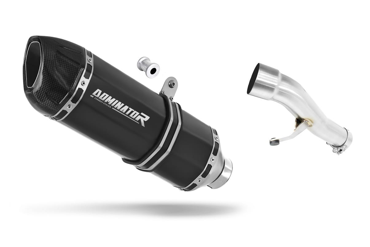 Honda CBF 500 2006 - 2008 Exhaust Silencer Muffler HP1 BLACK + dB killer 20 m.