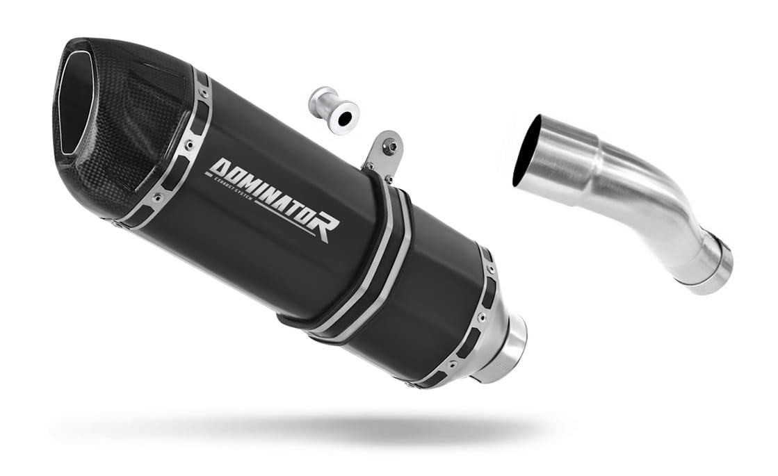 Honda CB 600F HORNET PC41 2007 - 2013 Exhaust Silencer Muffler HP1 BLACK + dB killer 20 m.