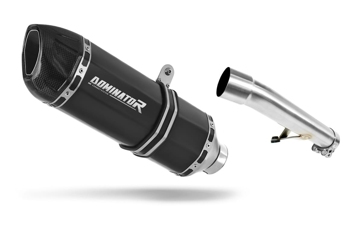Honda CBF 600 2008 - 2013 Exhaust Silencer Muffler HP1 BLACK + dB killer 20 m.