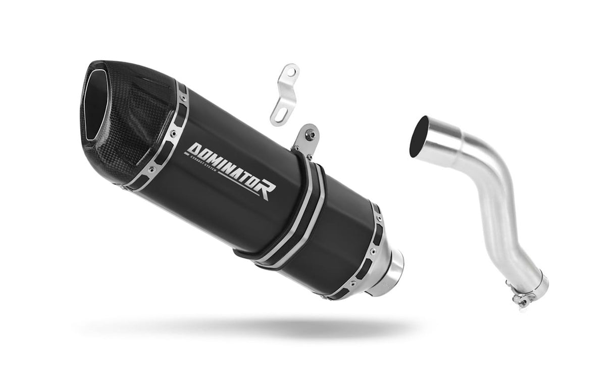 Honda XL 700 V TRANSALP 2008 - 2014 Exhaust Silencer Muffler HP1 BLACK + dB killer 20 m.