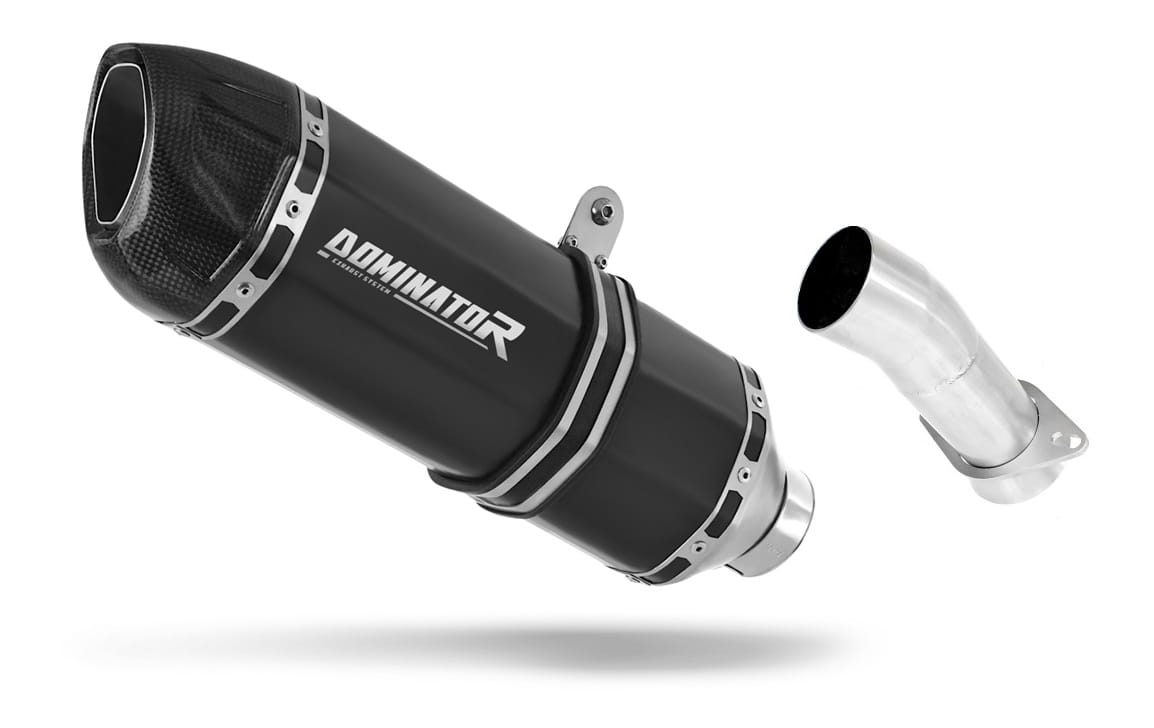 Honda VFR 750 1990 - 1992 Exhaust Silencer Muffler HP1 BLACK + dB killer 19 m.