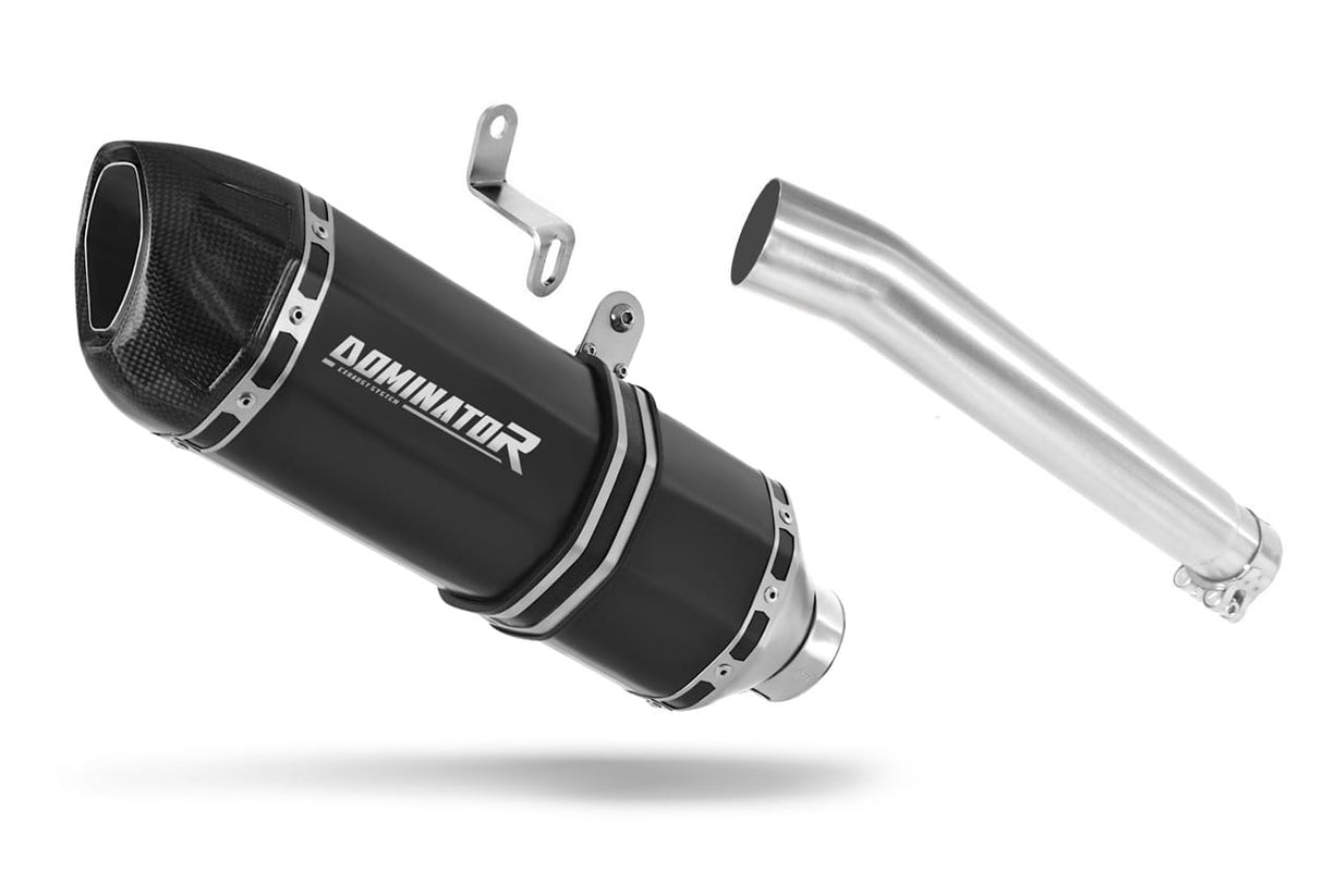 Honda XRV 750 AFRICA TWIN 1990 - 1992 RD04 Exhaust Silencer Muffler HP1 BLACK + dB killer 19 m.