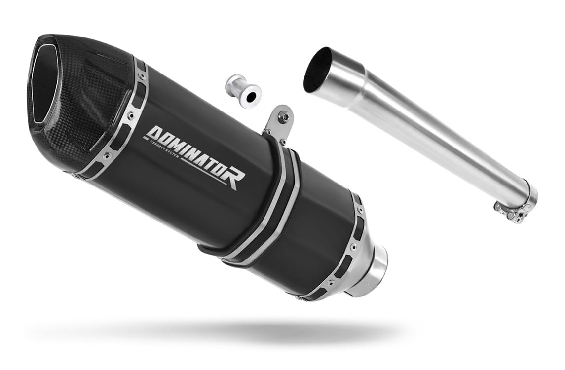 Honda XRV 750 AFRICA TWIN 1996 - 2003 RD07A Exhaust Silencer Muffler HP1 BLACK + dB killer 19 m.