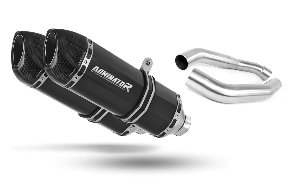 Honda CBR 1000F DUAL 1988 - 2000 Exhaust Silencer Muffler HP1 BLACK + dB killer 19 m.