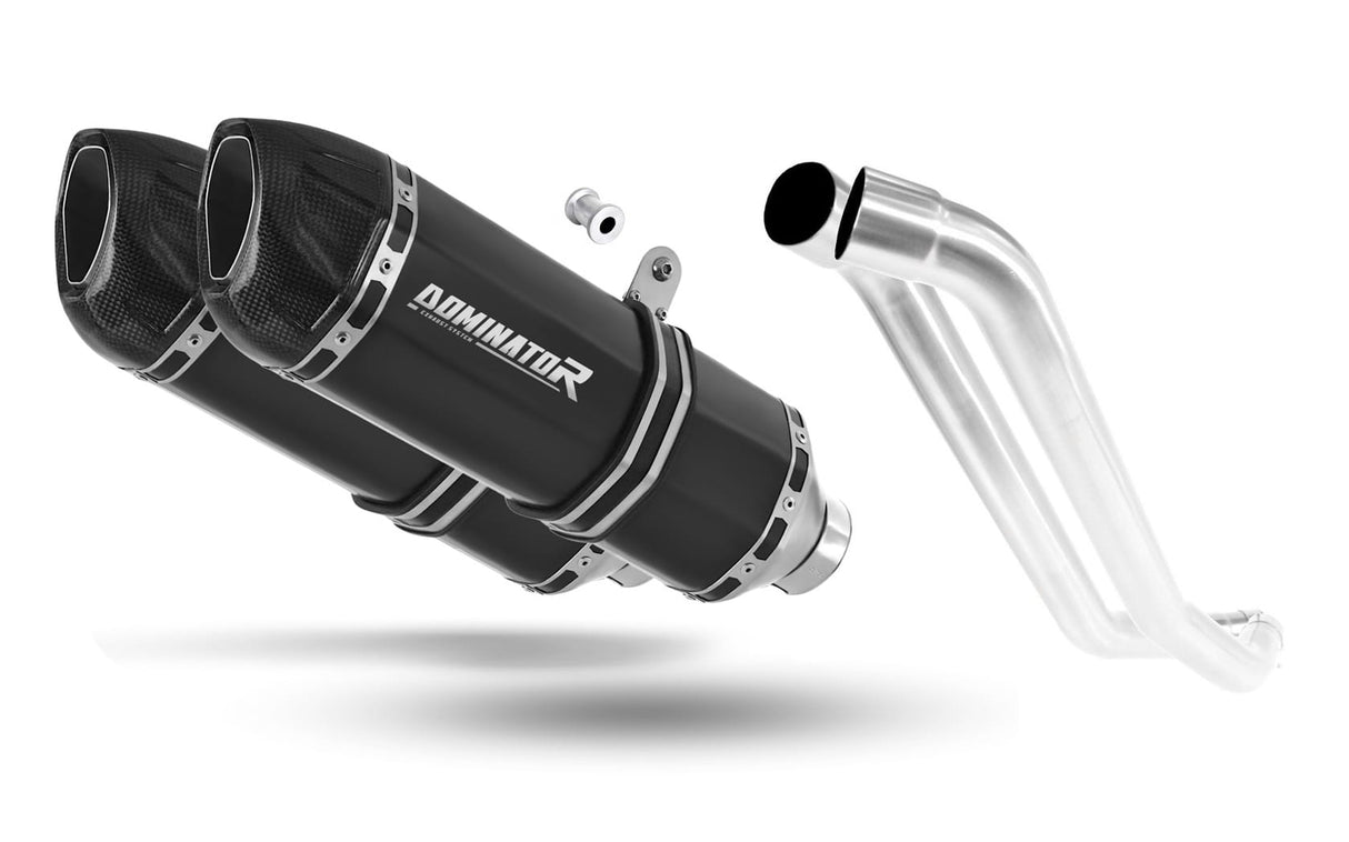 Honda XL 1000 V VARADERO 1999 - 2016 Exhaust Silencer Muffler HP1 BLACK + dB killer 19 m.