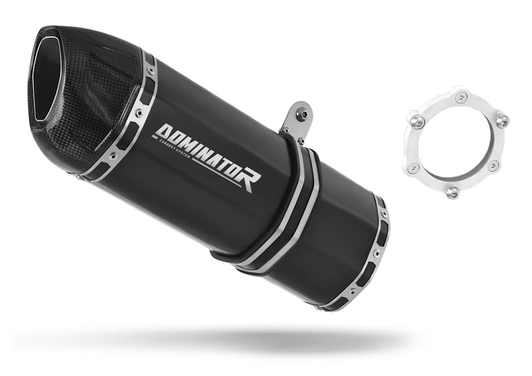 Hyosung GT 650 Exhaust Silencer Muffler HP1 BLACK + dB killer