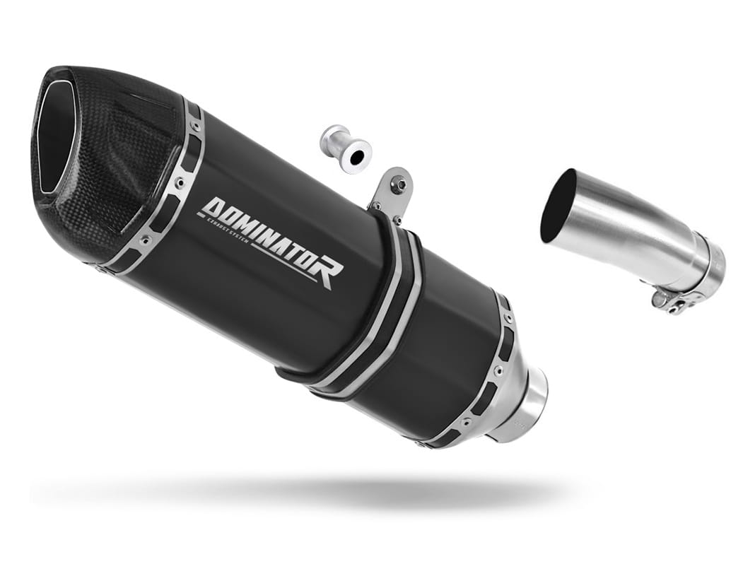 Kawasaki EX400 NINJA 400 SE 2018 - 2023 Exhaust Silencer Muffler HP1 BLACK + dB killer 20 m.