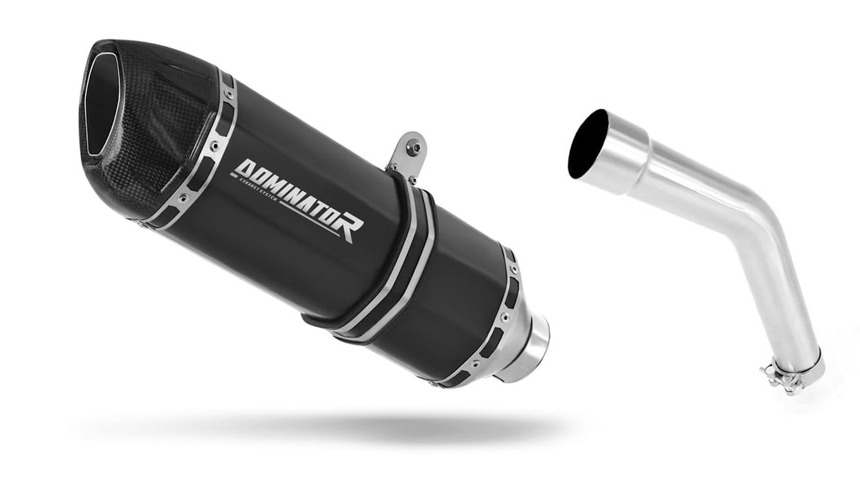 Kawasaki KLE 500 Exhaust Silencer Muffler HP1 BLACK + dB killer