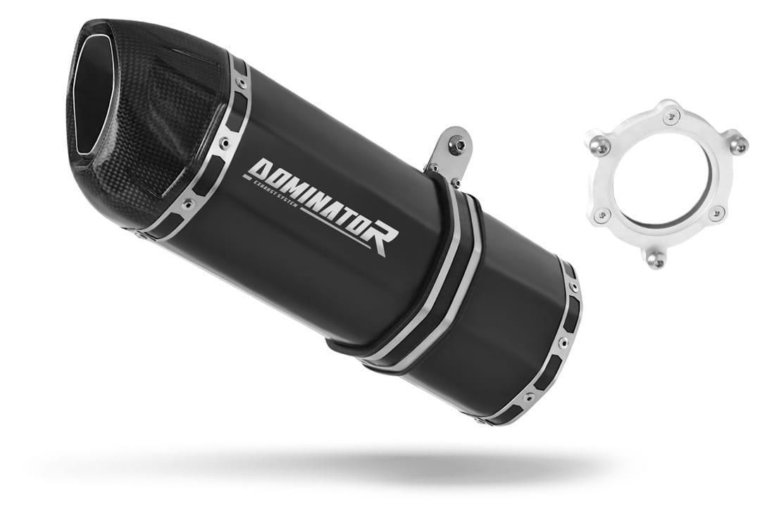 Kawasaki ZX6R 1998 - 2002 Exhaust Silencer Muffler HP1 BLACK + dB killer 19 m.